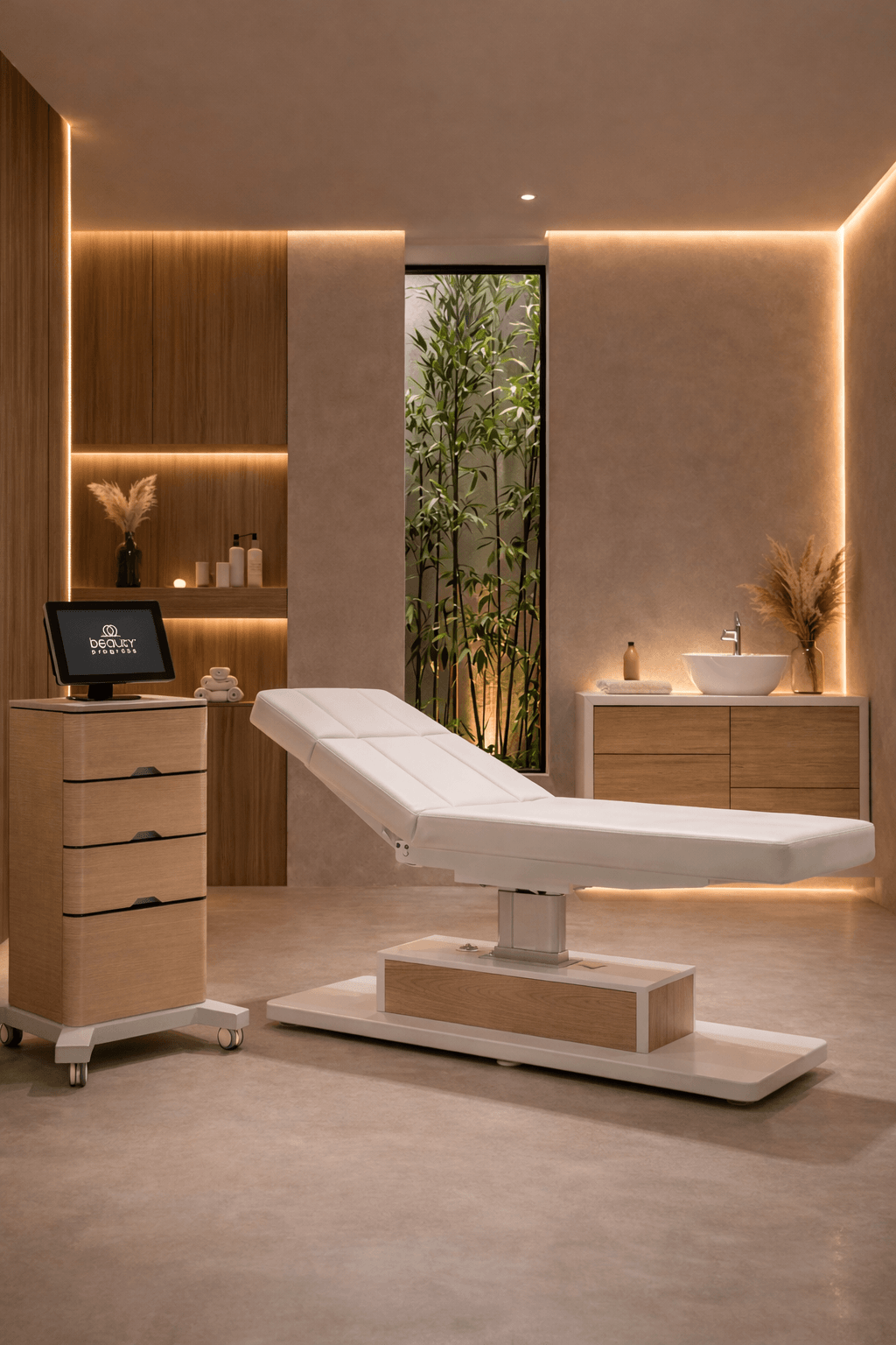 Cabina estetica progettata con il Metodo S.E.R.E.N.A.